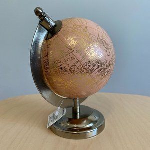 NWT Mini World Globe - Blush Pink and Gold - World Market